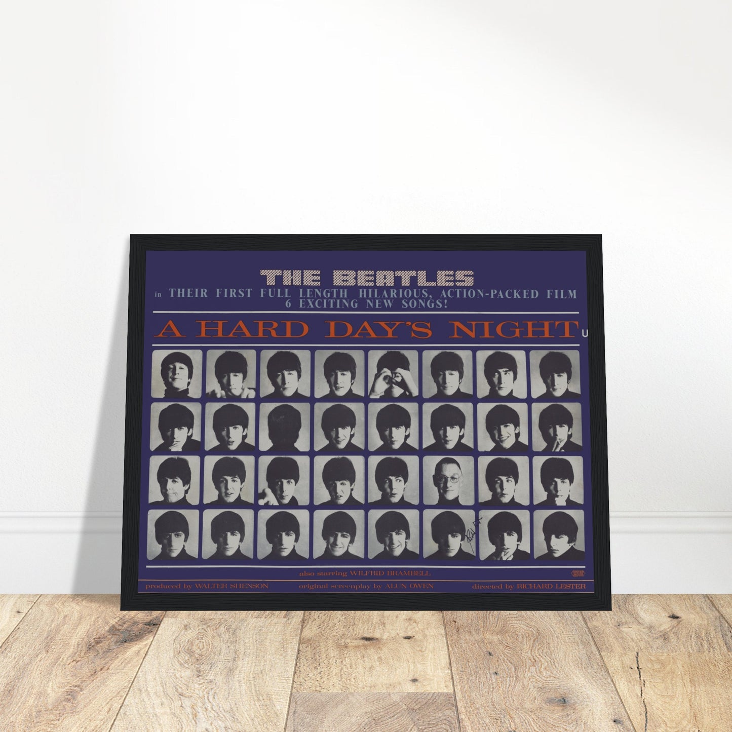 Bring the magic of The Beatles into your space with this vintage A Hard Day's Night poster. This classic music artwork captures the spirit of one of the most iconic albums in rock history, offering a timeless tribute to The Beatles. Featuring bold imagery and iconic design, this poster is a must-have for music lovers, vintage memorabilia collectors, and anyone who appreciates the artistry and cultural impact of The Beatles. Perfect for your living room, music room, or home office, this vintage music art add