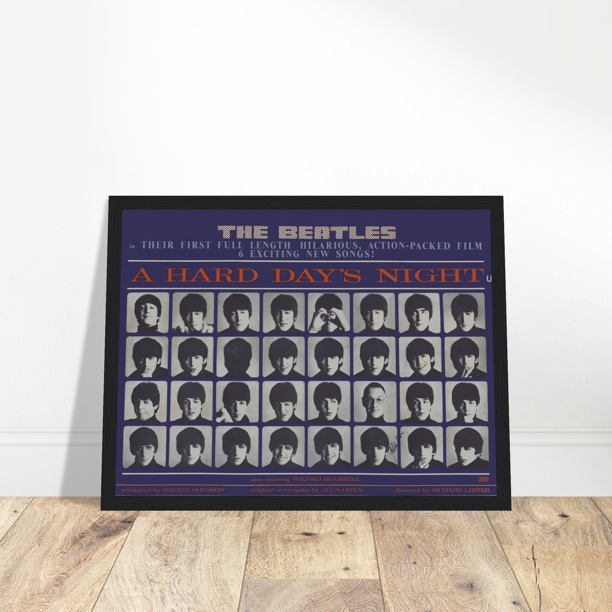 Bring the magic of The Beatles into your space with this vintage A Hard Day's Night poster. This classic music artwork captures the spirit of one of the most iconic albums in rock history, offering a timeless tribute to The Beatles. Featuring bold imagery and iconic design, this poster is a must-have for music lovers, vintage memorabilia collectors, and anyone who appreciates the artistry and cultural impact of The Beatles. Perfect for your living room, music room, or home office, this vintage music art add