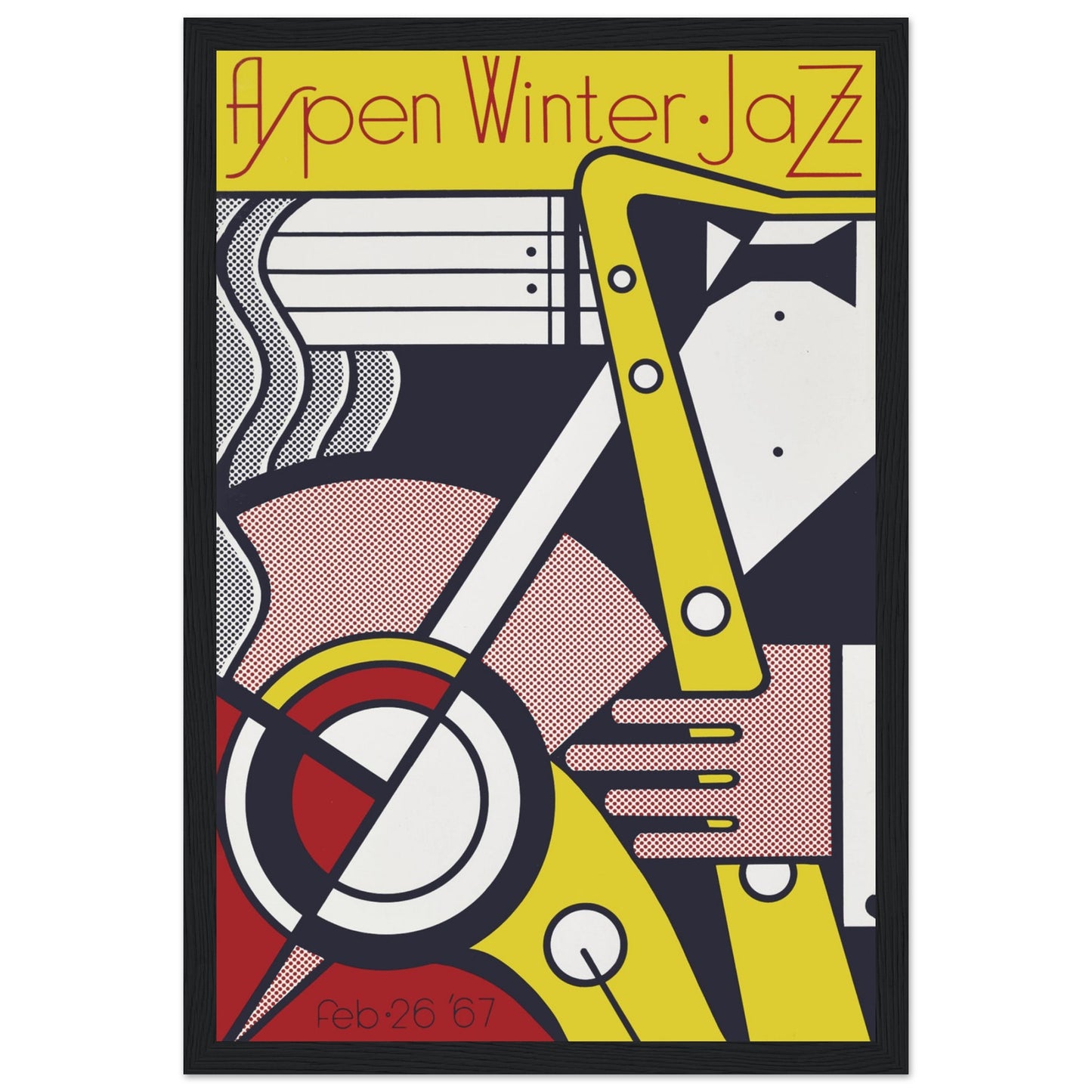 Iconic Aspen Jazz Winter Festival 1967 poster, celebrating a legendary event. A must-have for jazz lovers & vintage music collectors. Shop now!
