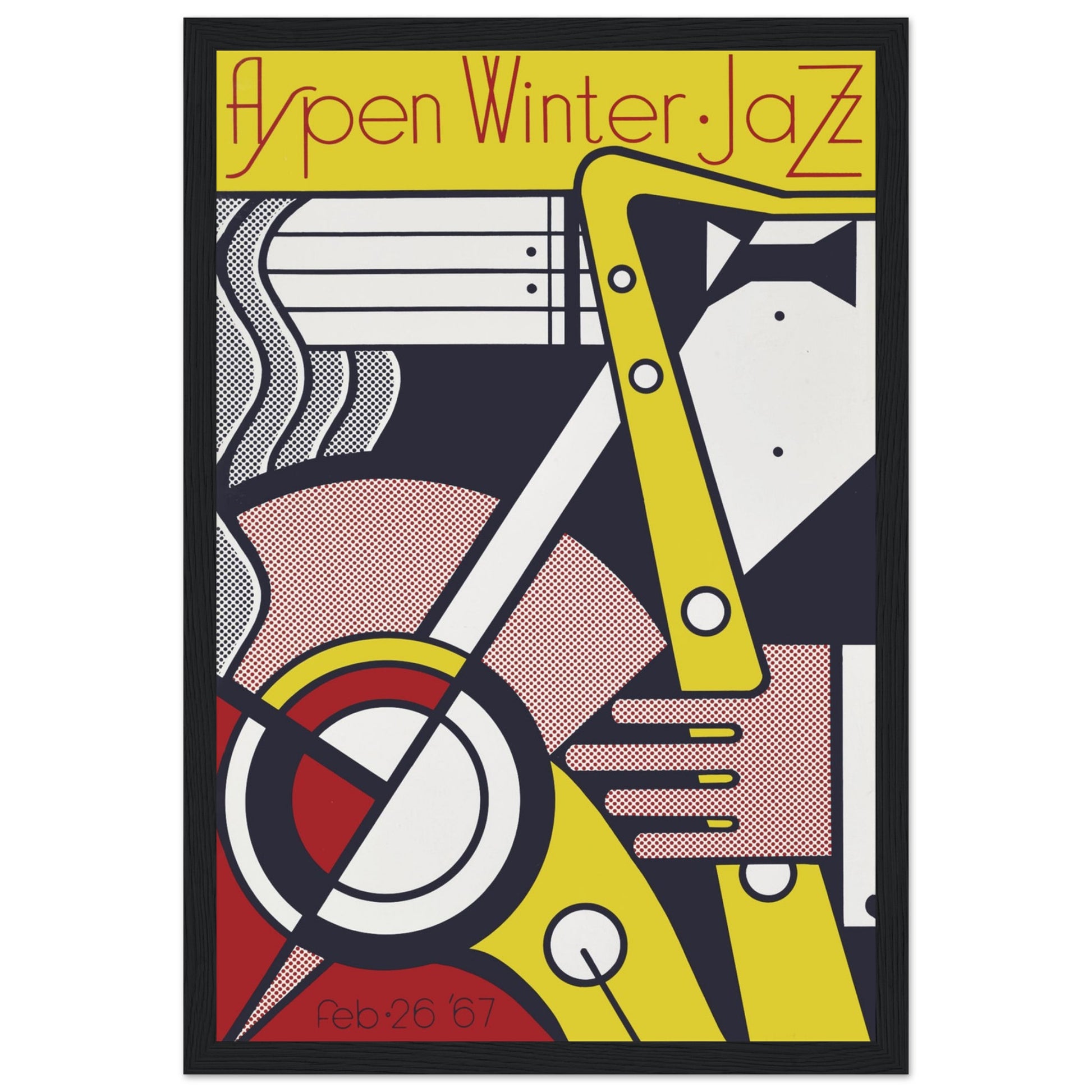 Iconic Aspen Jazz Winter Festival 1967 poster, celebrating a legendary event. A must-have for jazz lovers & vintage music collectors. Shop now!