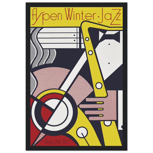 Iconic Aspen Jazz Winter Festival 1967 poster, celebrating a legendary event. A must-have for jazz lovers & vintage music collectors. Shop now!