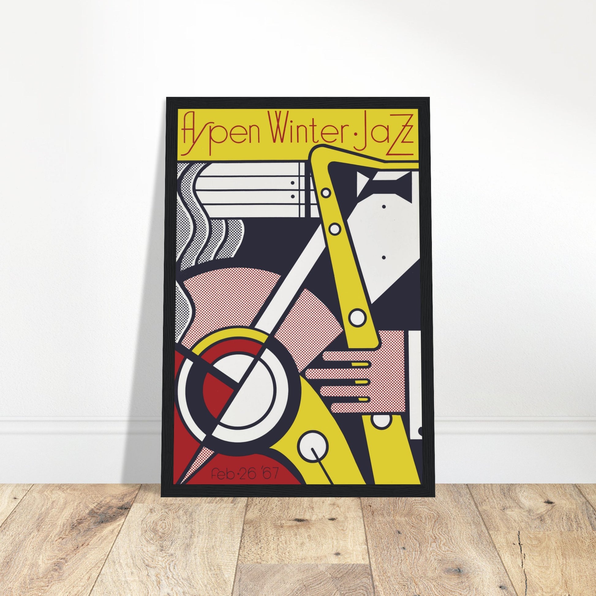 Iconic Aspen Jazz Winter Festival 1967 poster, celebrating a legendary event. A must-have for jazz lovers & vintage music collectors. Shop now!