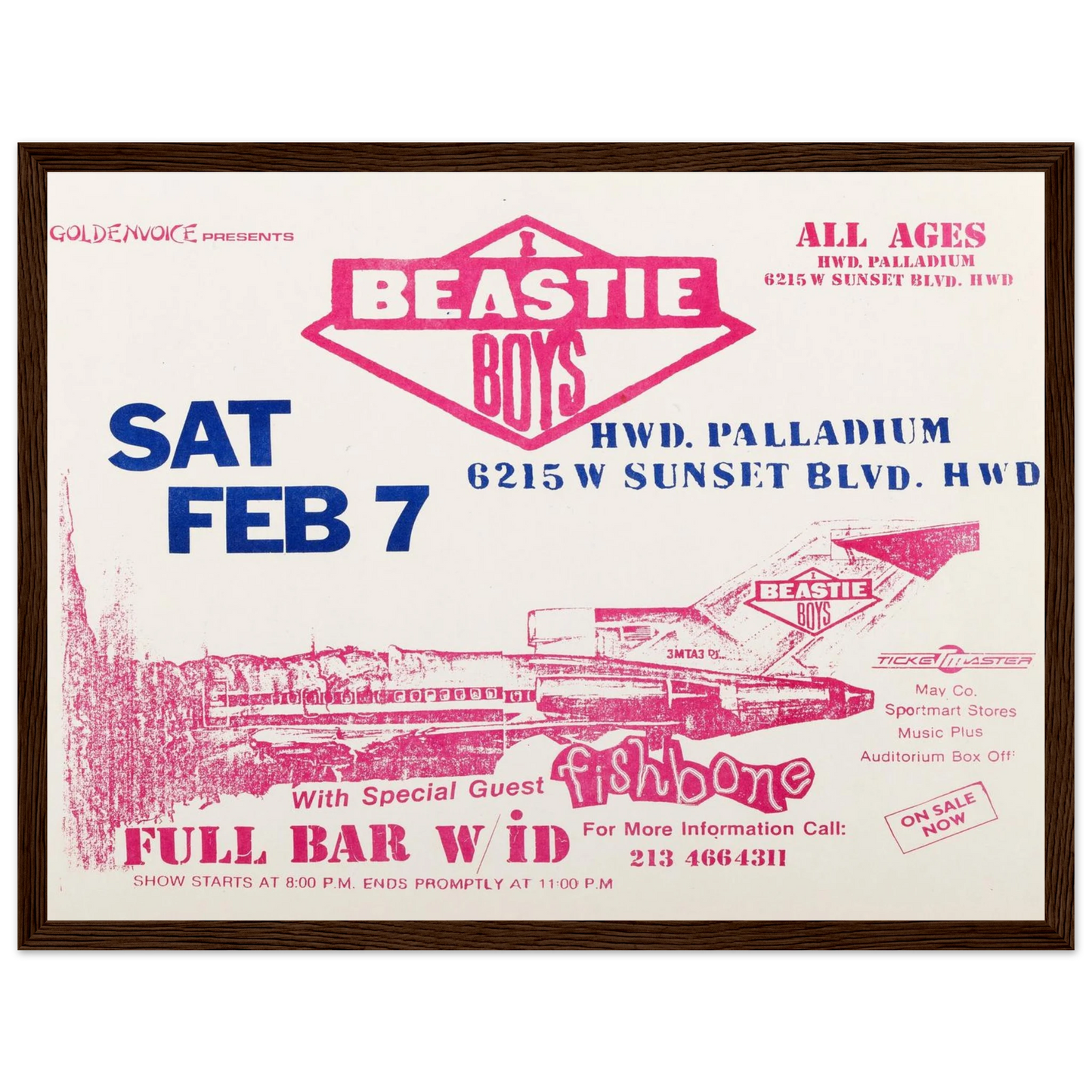 Retro music poster print of the Beastie Boys, perfect for fans of old-school rap, 80s street culture, and vintage concert design.