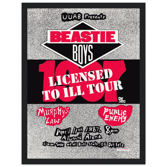 Celebrate the iconic Beastie Boys with this vintage concert poster. A perfect piece for any music lover or hip-hop fan. Shop now for this retro wall art!