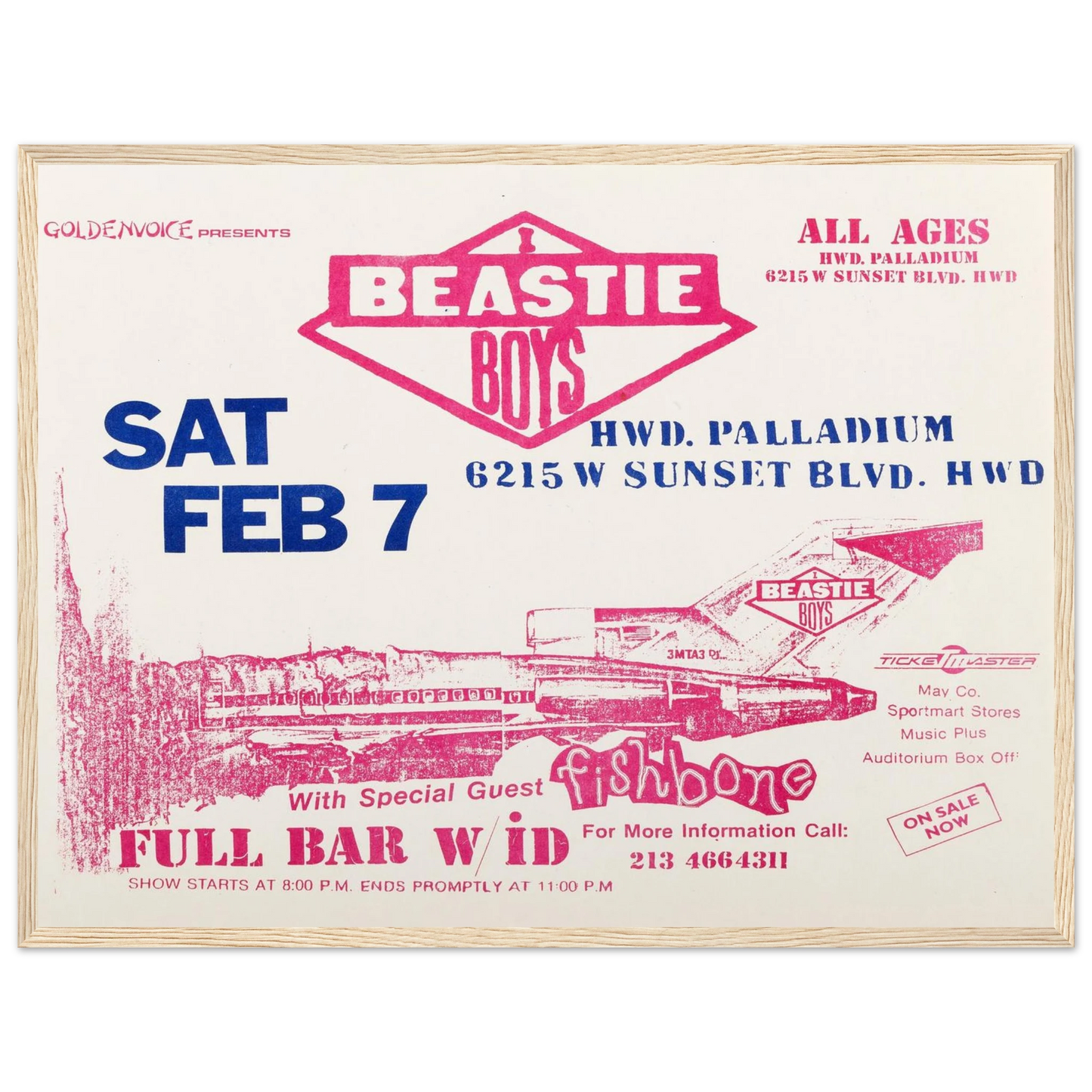 Vintage Beastie Boys concert poster inspired by No Sleep Till Brooklyn, ideal wall art for hip-hop collectors and music studios.