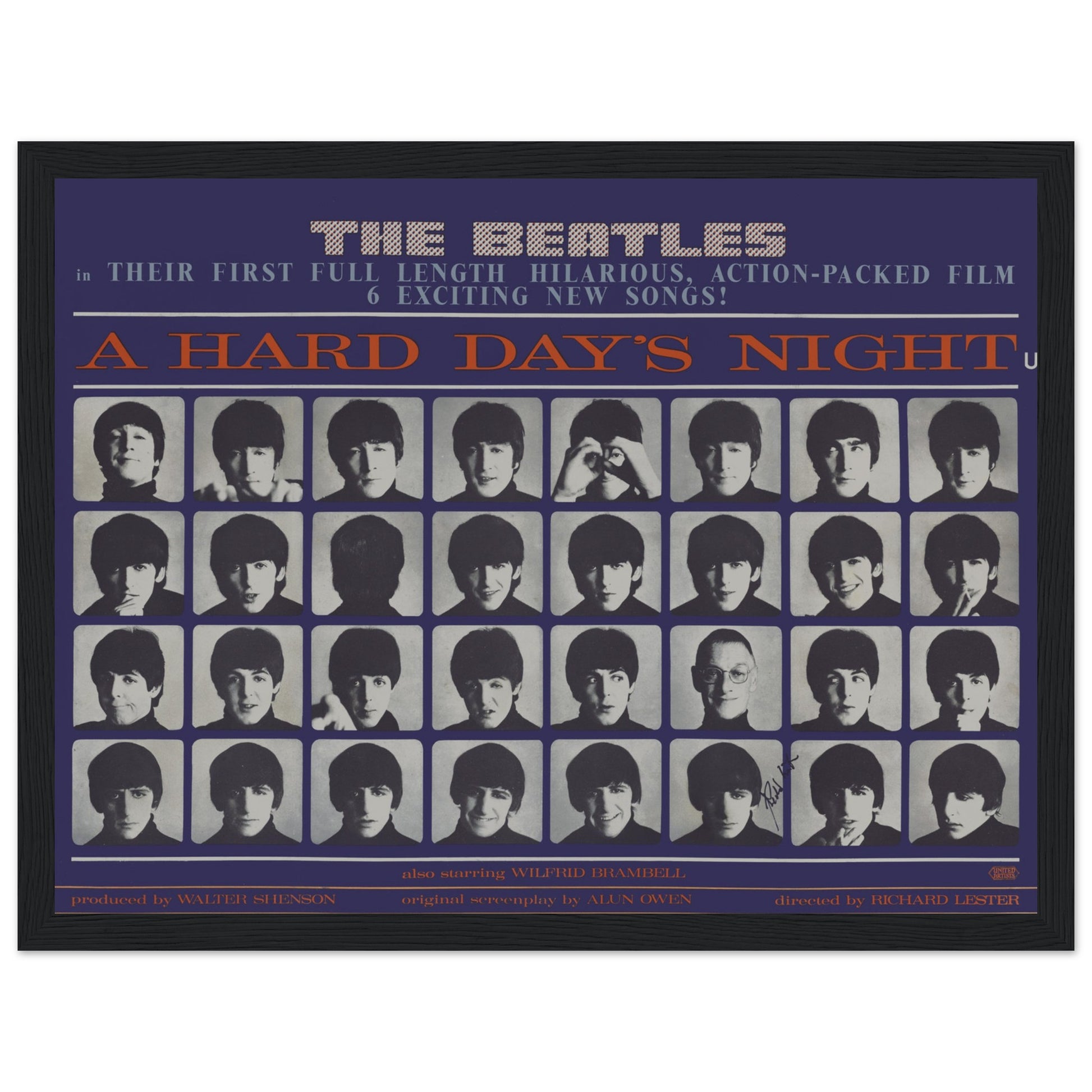 Bring the magic of The Beatles into your space with this vintage A Hard Day's Night poster. This classic music artwork captures the spirit of one of the most iconic albums in rock history, offering a timeless tribute to The Beatles. Featuring bold imagery and iconic design, this poster is a must-have for music lovers, vintage memorabilia collectors, and anyone who appreciates the artistry and cultural impact of The Beatles. Perfect for your living room, music room, or home office, this vintage music art add