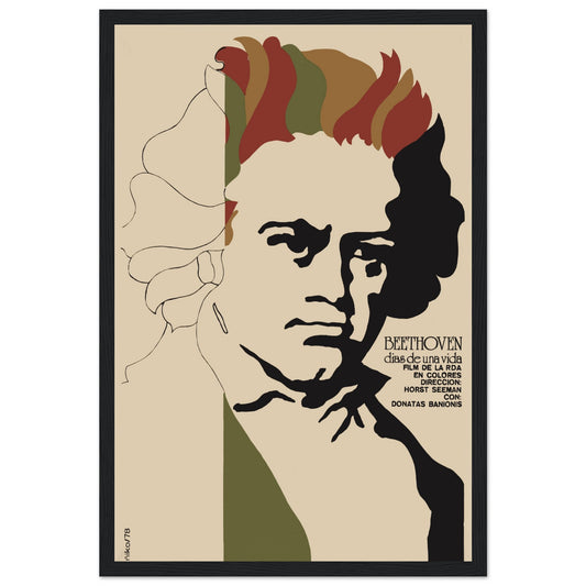 Immerse yourself in the brilliance of Ludwig van Beethoven with this elegant Symphony poster, celebrating the timeless legacy of one of the most influential composers in classical music history. Featuring intricate artwork inspired by Beethoven's symphonies and piano sonatas, this high-quality print is perfect for classical music lovers, collectors of vintage music posters, and fans of iconic composers. Whether displayed in a home study, music room, or concert hall, this Beethoven poster will bring a sense