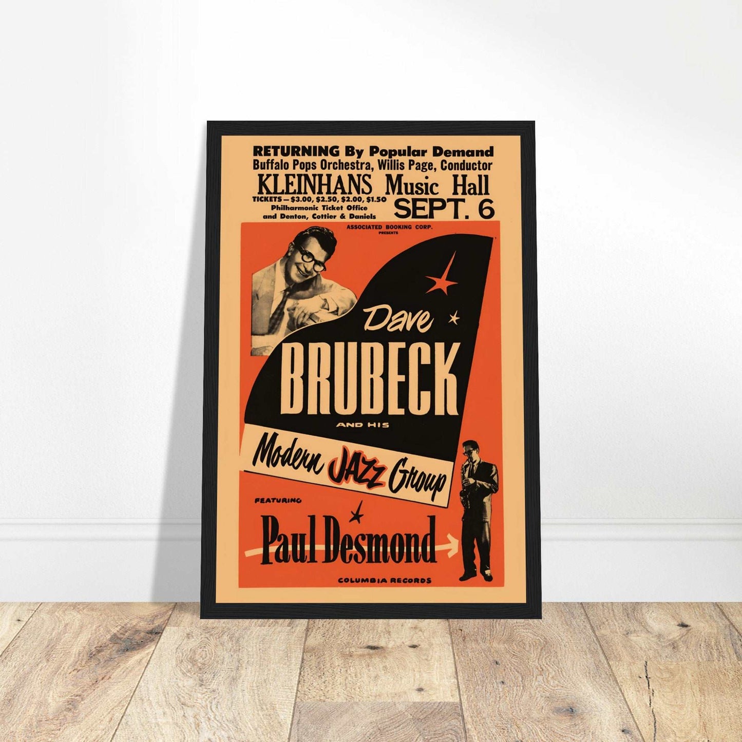 Celebrate the timeless jazz of Dave Brubeck with this beautiful vintage poster showcasing the legendary artist. Known for his innovative compositions and unique style, Brubeck revolutionized jazz with his iconic sound. This poster is perfect for jazz enthusiasts, vintage music art collectors, and anyone who appreciates the rich history of American jazz music. Add this classic piece to your collection and bring a touch of Dave Brubeck's musical genius to your space. Shop now to own this incredible jazz memor