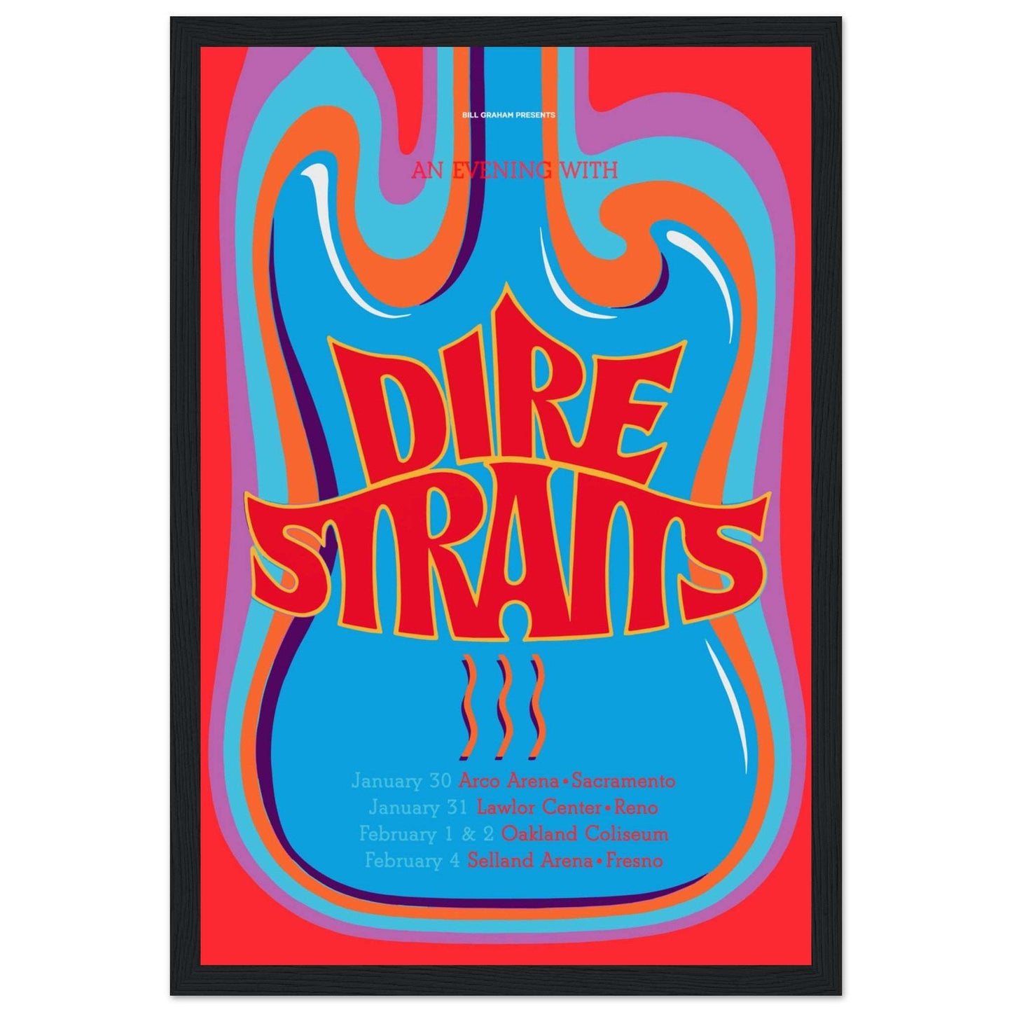Bring the legendary sound of Dire Straits to your space with this vintage poster! Featuring iconic album artwork, tour visuals, or classic band imagery, this retro rock print is perfect for music lovers, guitar enthusiasts, and collectors of classic rock memorabilia. Whether you’re a fan of Mark Knopfler’s legendary guitar work or just love 80s and 90s rock music, this Dire Straits wall art is a must-have for your home, studio, or music-themed decor.