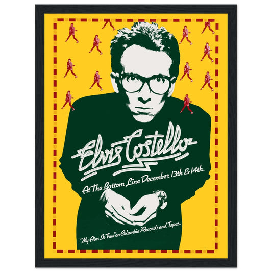 Celebrate the legendary Elvis Costello with this vintage concert poster, capturing the energy of his groundbreaking performances. Featuring classic punk rock aesthetics, bold typography, and a retro music design, this poster is perfect for fans of new wave, rock, and alternative music. Ideal for collectors, music lovers, and home or studio decor, this Elvis Costello print is a tribute to one of rock’s most influential artists. Get yours today and bring rock history to your walls!