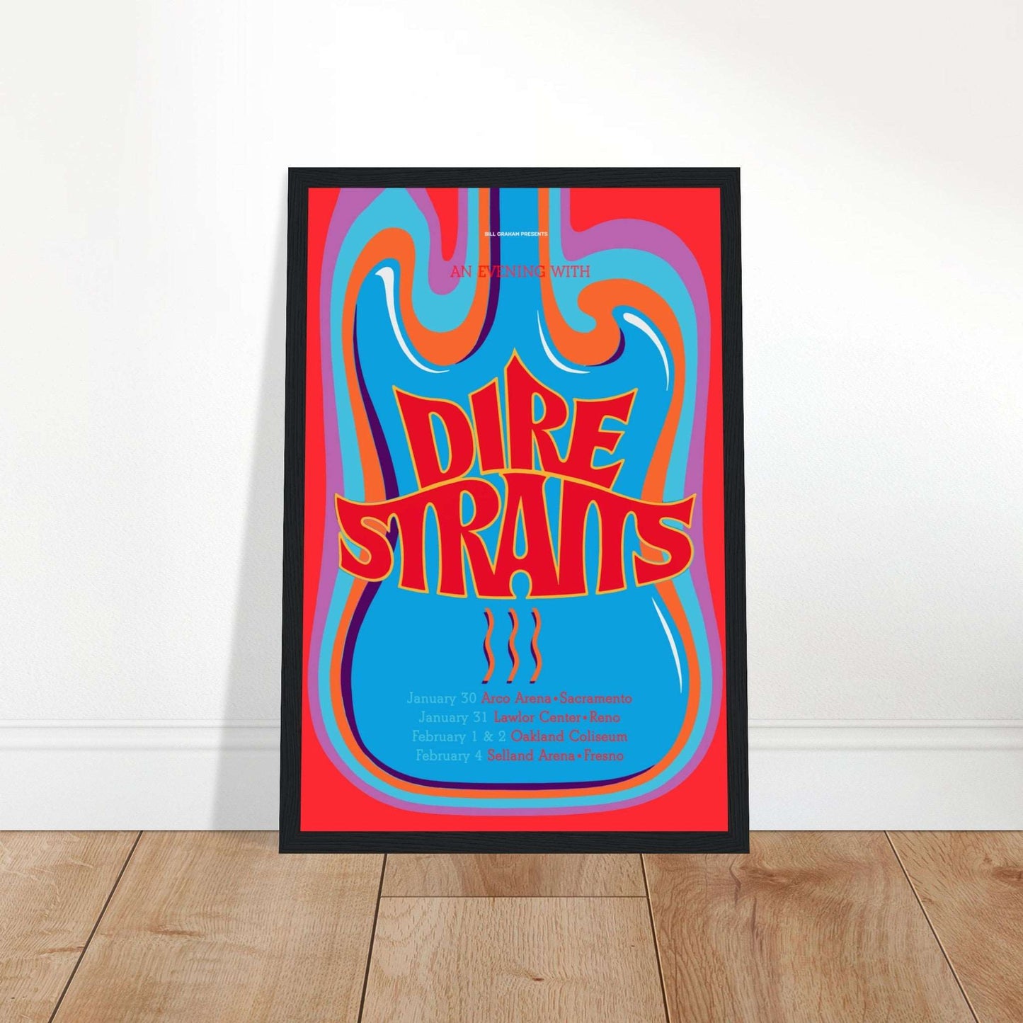 Bring the legendary sound of Dire Straits to your space with this vintage poster! Featuring iconic album artwork, tour visuals, or classic band imagery, this retro rock print is perfect for music lovers, guitar enthusiasts, and collectors of classic rock memorabilia. Whether you’re a fan of Mark Knopfler’s legendary guitar work or just love 80s and 90s rock music, this Dire Straits wall art is a must-have for your home, studio, or music-themed decor.