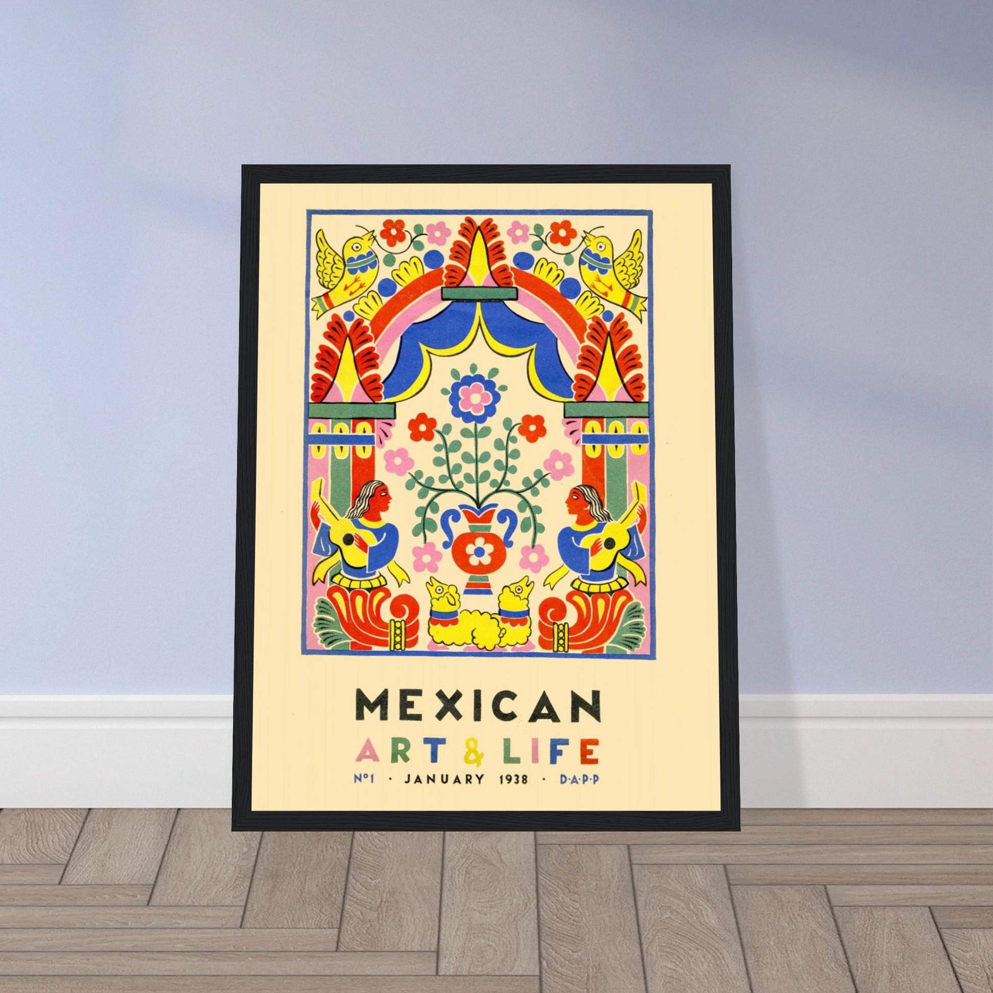Stunning Mexican art poster featuring Aztec & Mayan cultural designs. Perfect for collectors, history lovers & vintage decor. Shop now!