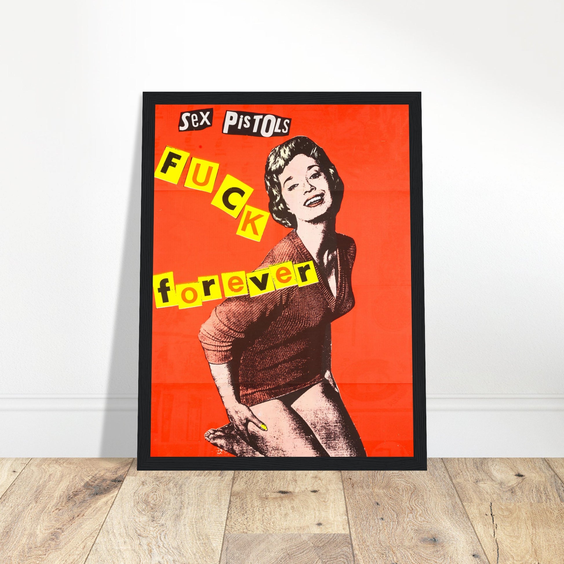 Bold Sex Pistols "F* Forever" poster**, celebrating the raw energy of punk rock. A must-have for collectors & rebellious decor. Shop now!