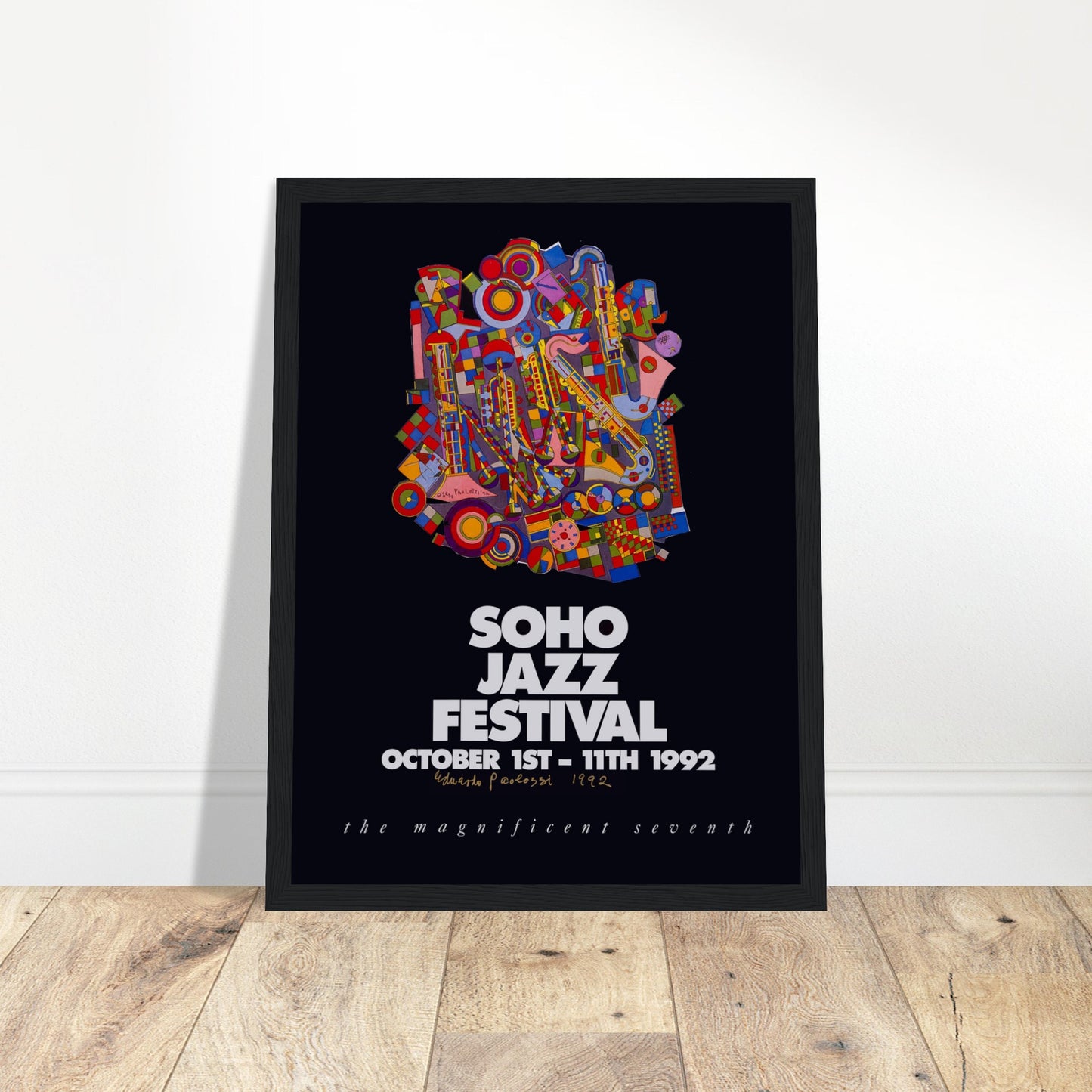 Rare Soho Jazz Festival 1992 poster, celebrating London's vibrant jazz scene. Perfect for music lovers, collectors, and vintage festival art. Shop now!