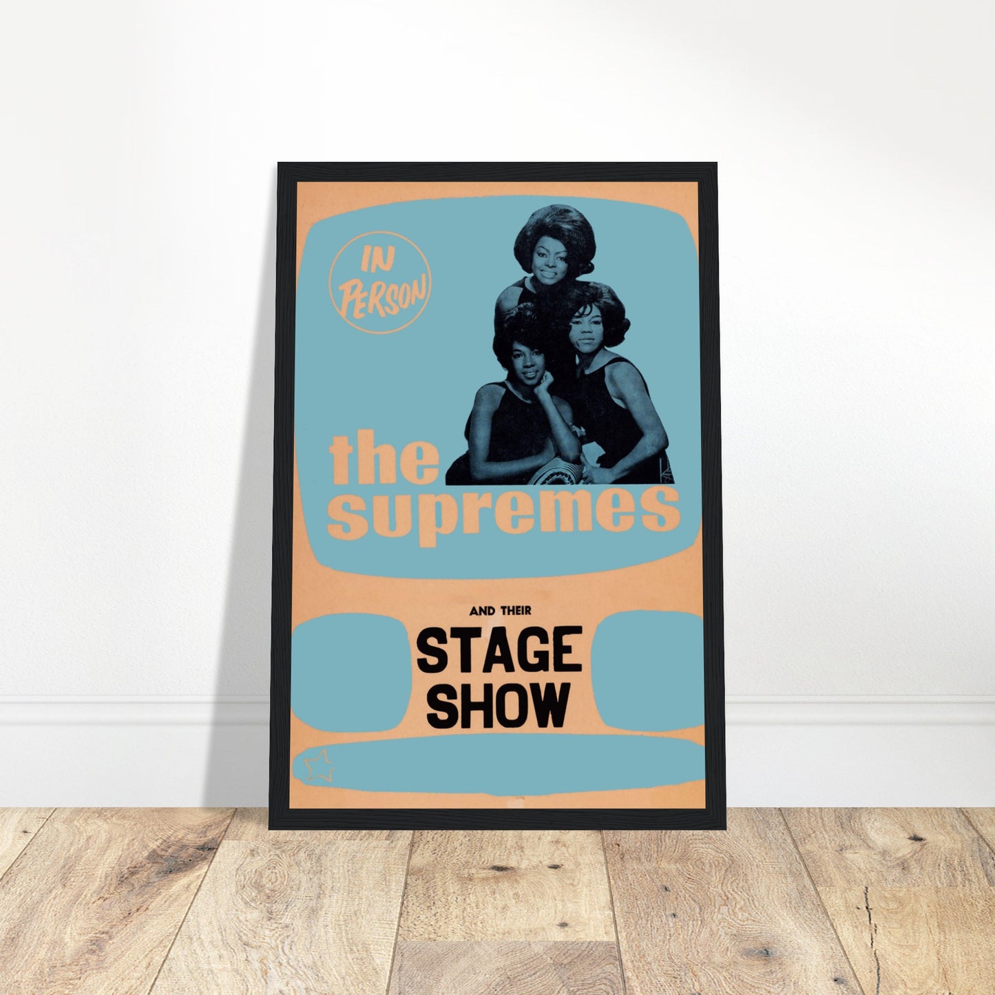 Celebrate the timeless music of The Supremes with this vintage concert poster, showcasing the legendary Motown girl group that defined an era of soul, R&B, and pop music. Featuring a retro design and capturing the essence of their live performances, this poster is a must-have for fans of The Supremes, Motown enthusiasts, and collectors of vintage music memorabilia. Perfect for home decor, music rooms, or studios, this Supremes concert print brings the iconic sound of the 1960s to your walls. Order now and o