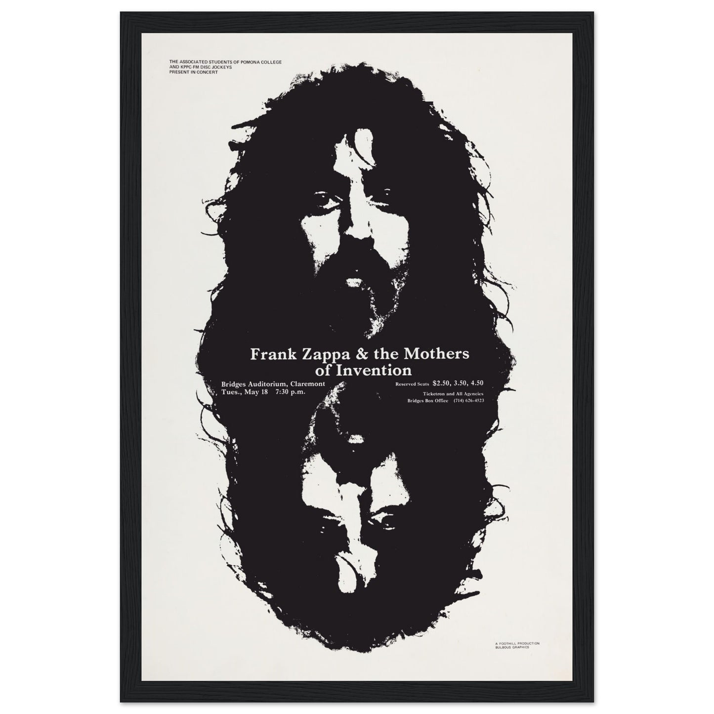 Celebrate the genius of Frank Zappa with this vintage poster, featuring a bold, artistic portrayal of the legendary musician known for his experimental sound and unique approach to rock and jazz. This high-quality print is perfect for music lovers, collectors of classic rock memorabilia, and fans of avant-garde art. Whether displayed in a music room, studio, or living space, this Frank Zappa poster brings an eclectic, rebellious vibe to any wall. Order today and bring the icon of musical innovation into you