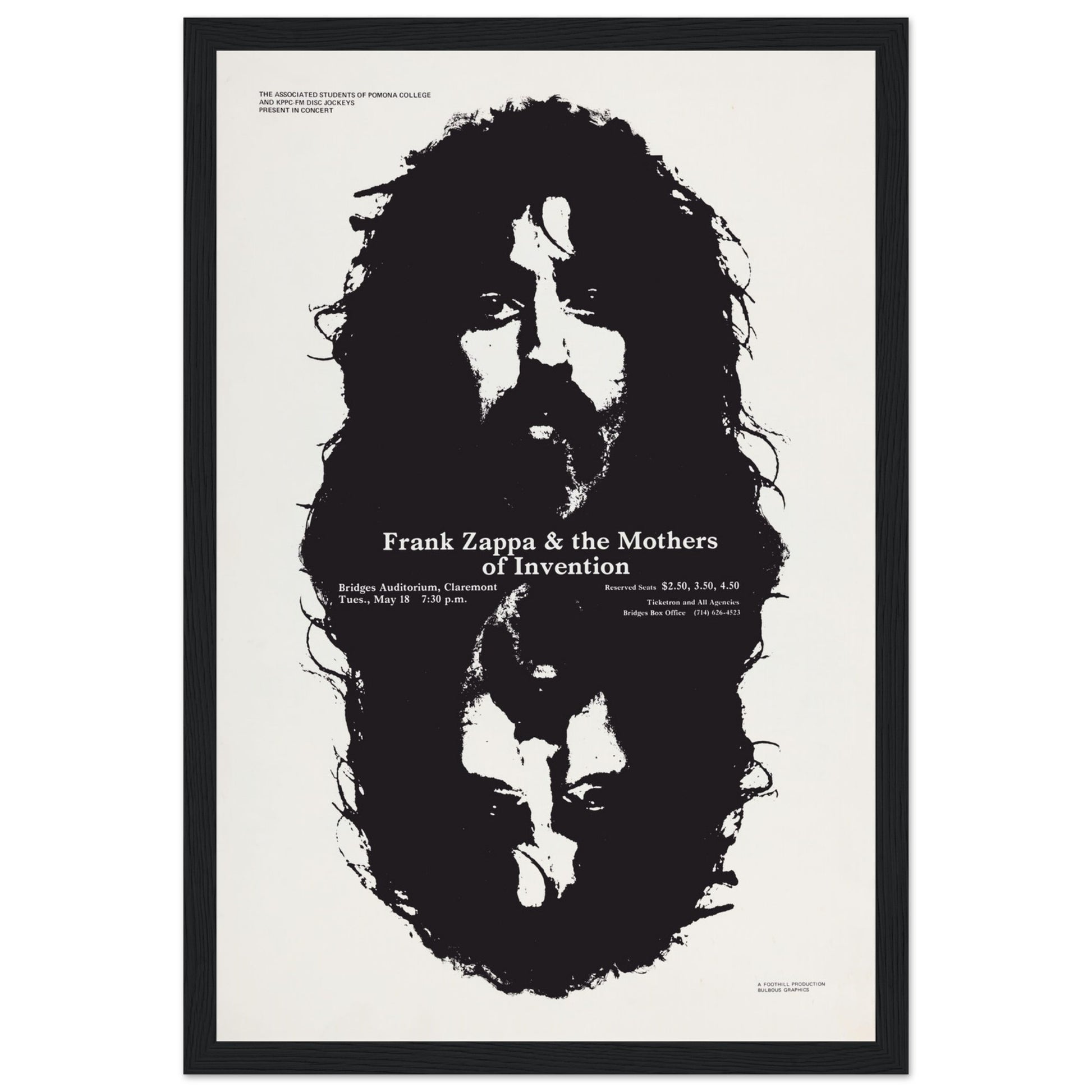 Celebrate the genius of Frank Zappa with this vintage poster, featuring a bold, artistic portrayal of the legendary musician known for his experimental sound and unique approach to rock and jazz. This high-quality print is perfect for music lovers, collectors of classic rock memorabilia, and fans of avant-garde art. Whether displayed in a music room, studio, or living space, this Frank Zappa poster brings an eclectic, rebellious vibe to any wall. Order today and bring the icon of musical innovation into you