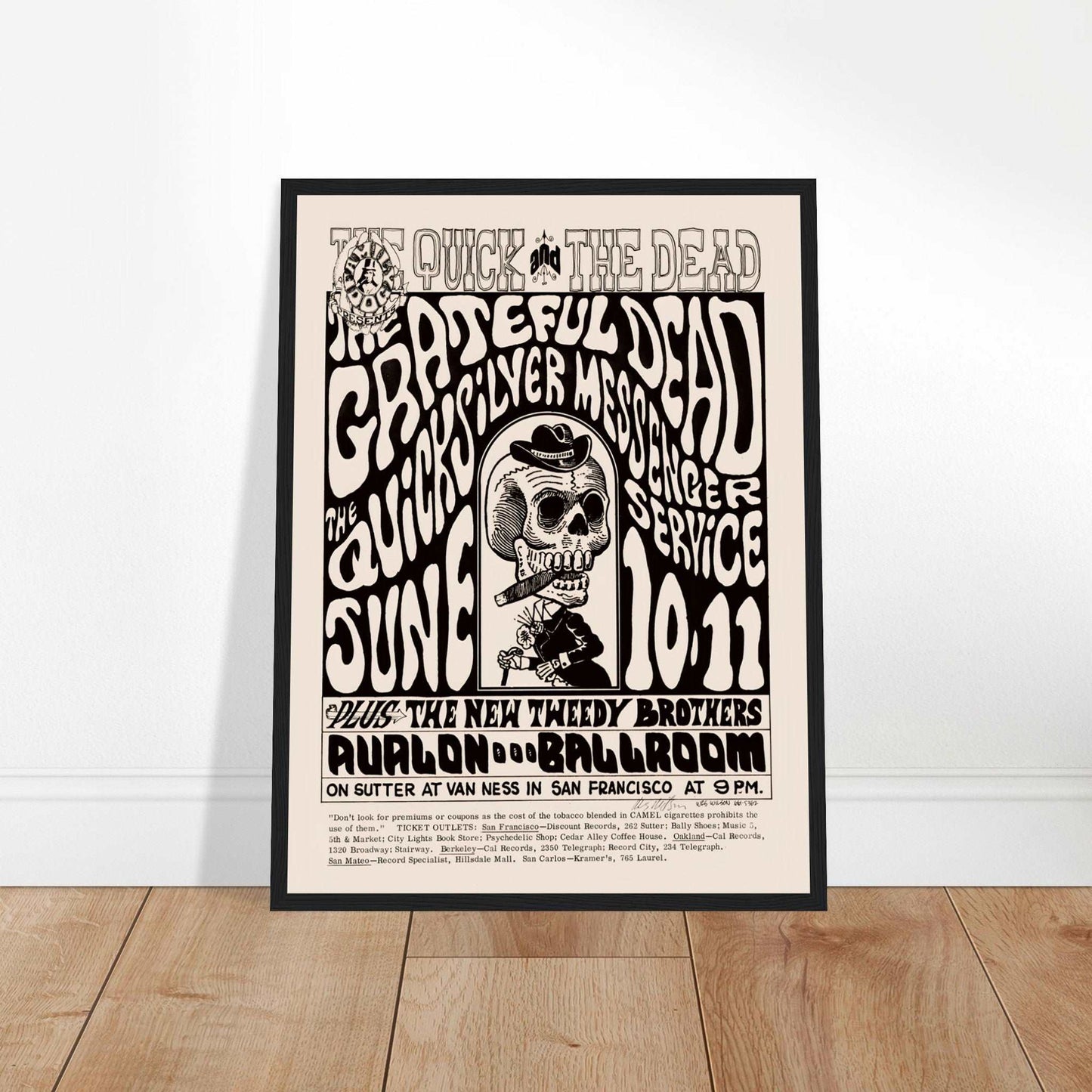 Relive the energy of the Grateful Dead's 1967 concert with this vintage psychedelic poster. A must-have for Deadheads & rock collectors. Get yours now!