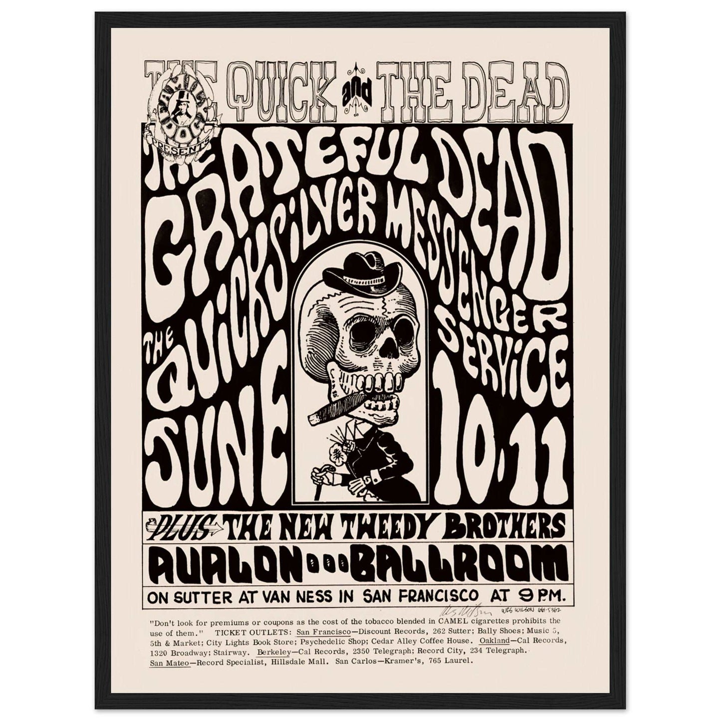 Relive the energy of the Grateful Dead's 1967 concert with this vintage psychedelic poster. A must-have for Deadheads & rock collectors. Get yours now!