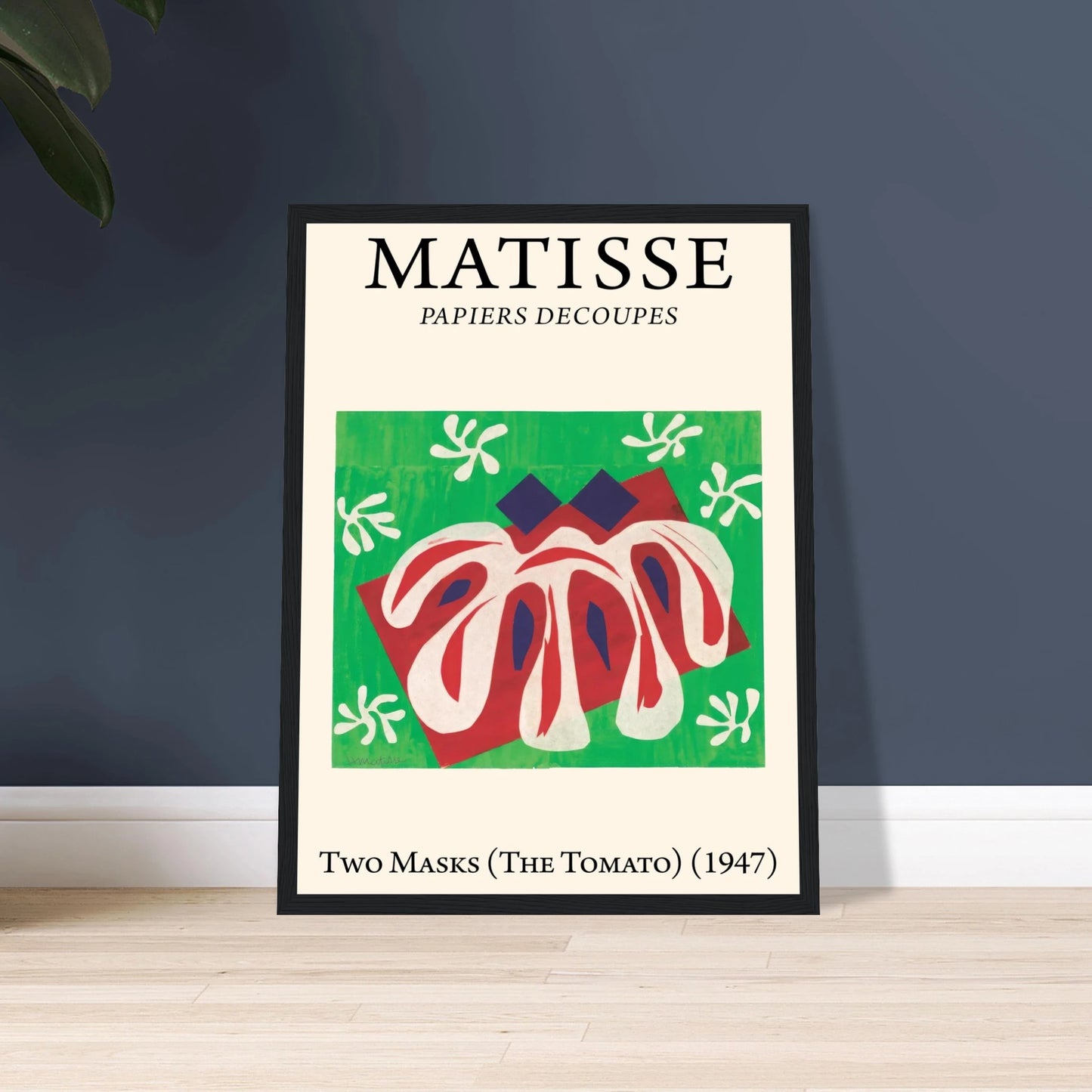 This high-quality reproduction features two vibrant works from Henri Matisse’s Papiers découpés (cut-outs): Two Masks and The Tomato. Created during the artist’s late career, these pieces exemplify Matisse’s bold exploration of shape, color, and negative space, using hand-cut paper as a medium for pure expression. Two Masks presents abstracted faces in striking contrast, while The Tomato celebrates natural forms through stylized, organic shapes. Printed on archival-quality paper, these poster prints make po