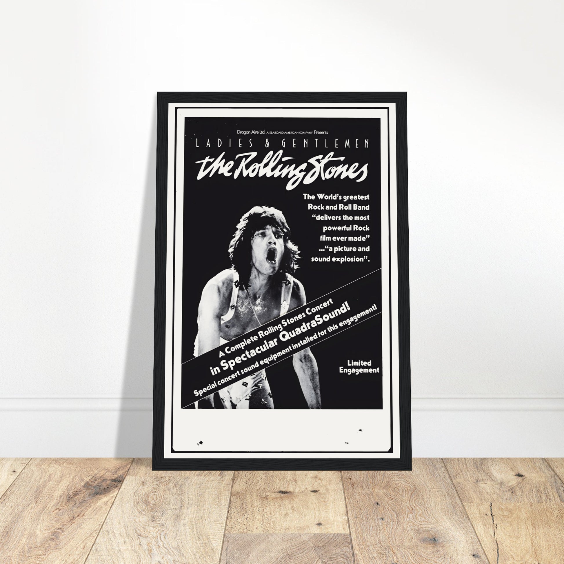 Celebrate Mick Jagger and The Rolling Stones with this vintage poster. A must-have for fans of rock music and collectors. Shop now for iconic art!