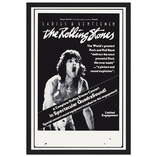 Celebrate Mick Jagger and The Rolling Stones with this vintage poster. A must-have for fans of rock music and collectors. Shop now for iconic art!