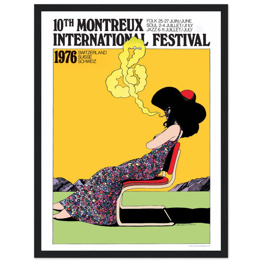 Own a piece of music history with this Montreux Jazz Festival 1970 poster. A vibrant vintage design celebrating legendary jazz performances in Switzerland.