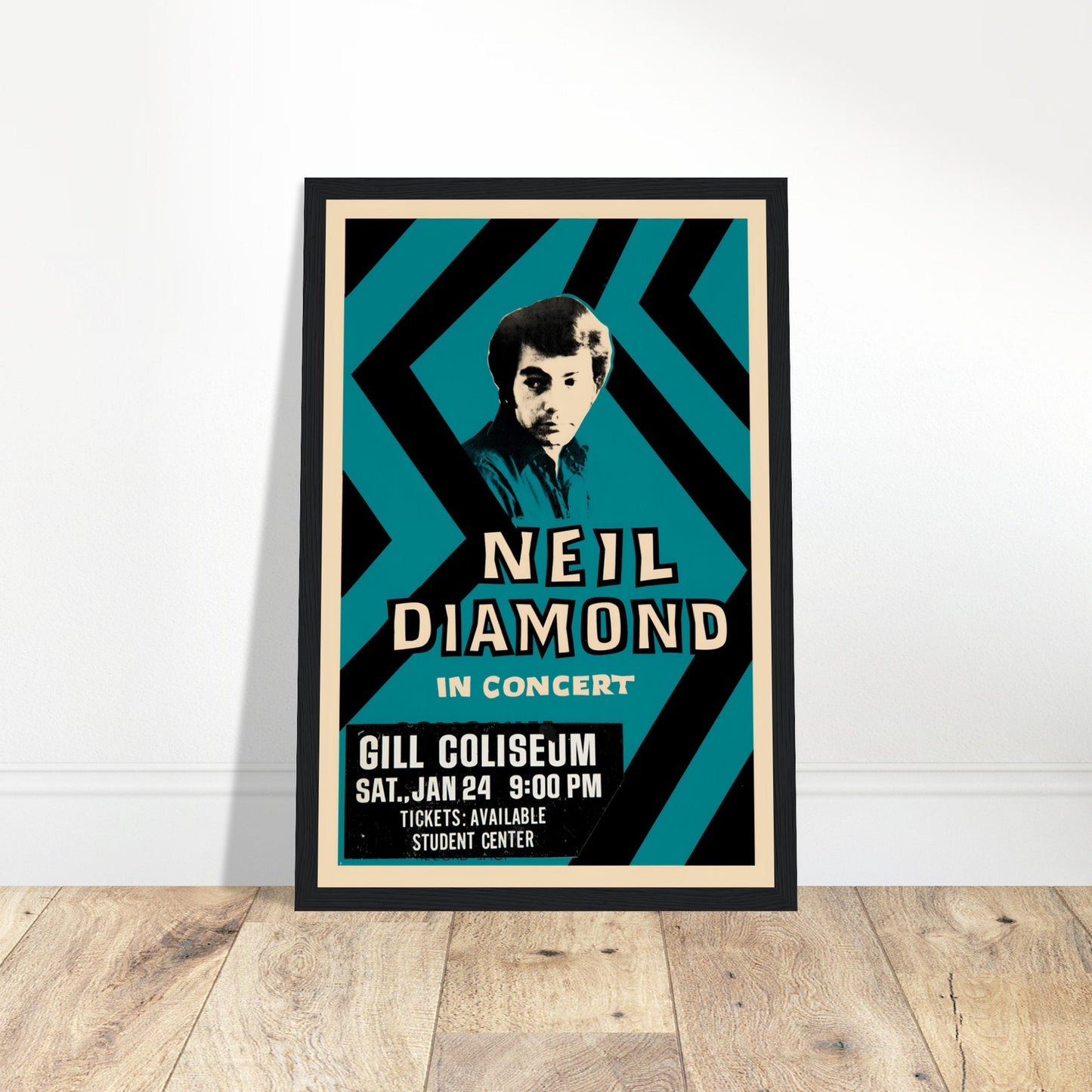 Pay tribute to the timeless music of Neil Diamond with this vintage concert poster. Featuring one of the most iconic performers in classic rock history, this poster is perfect for collectors and music lovers. Whether you're a lifelong fan or a new admirer, this Neil Diamond concert poster brings the spirit of his unforgettable performances to your home, office, or music room. Ideal for fans of vintage music memorabilia, classic rock, and concert posters. Shop now to own a piece of Neil Diamond's legendary l