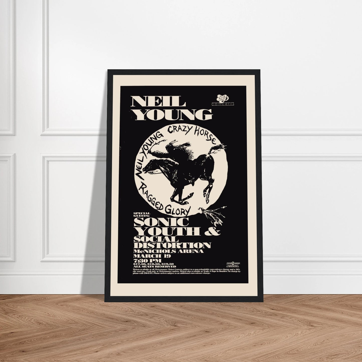 Capture the soul of folk rock history with this vintage Neil Young concert poster, a tribute to one of music’s most influential voices. With its classic design, raw aesthetic, and authentic vintage appeal, this poster channels the energy of Neil Young’s unforgettable live performances. Perfect for collectors, music enthusiasts, or anyone curating a retro-inspired space, this print adds a layer of depth, nostalgia, and authenticity to your decor. Printed on high-quality archival stock, it’s a timeless piece