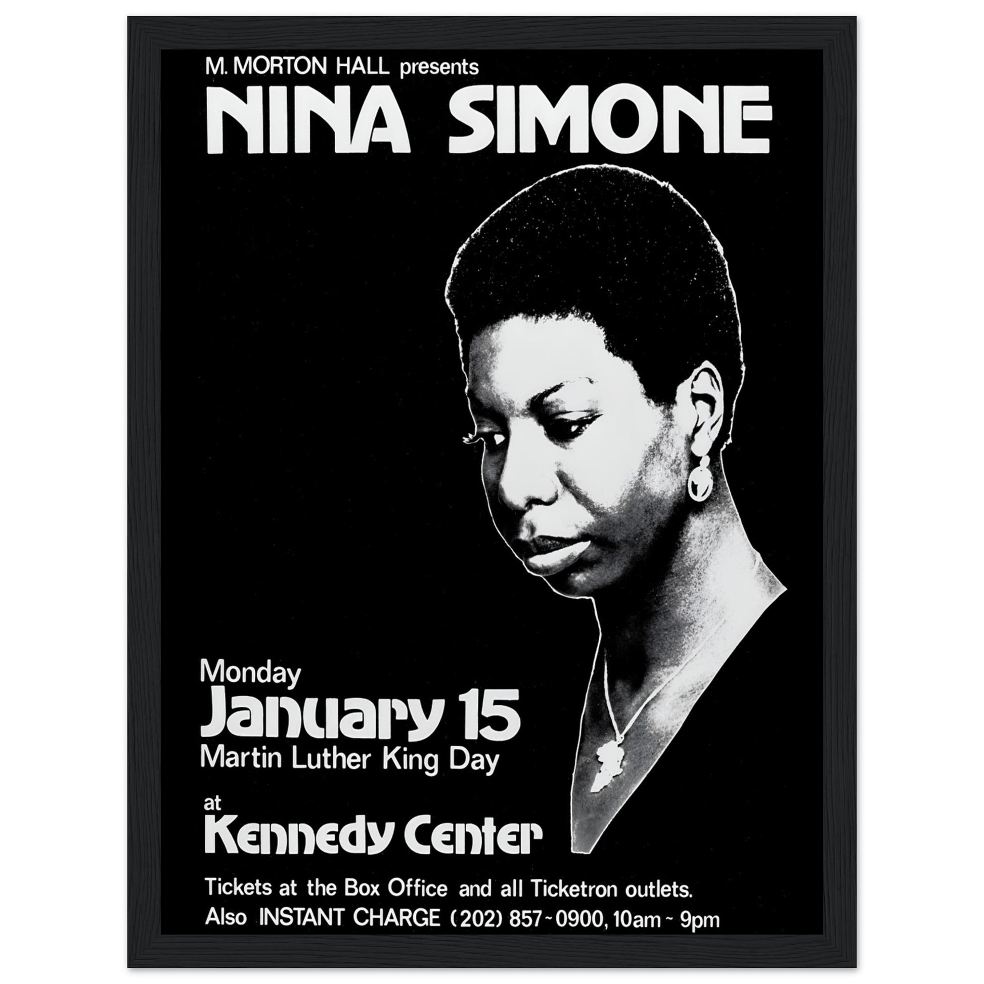 Honor the legendary Nina Simone with this vintage concert poster showcasing her timeless influence on jazz, blues, soul, and activism. Featuring a retro design with bold typography and classic imagery, this music wall art is perfect for jazz enthusiasts, vinyl collectors, and civil rights history buffs. A stylish addition to any home, studio, or gallery space.