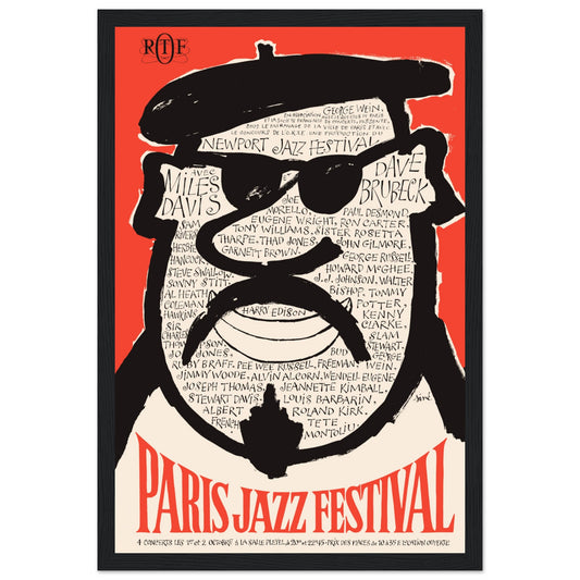 Celebrate the legends of jazz with this Paris Jazz Festival poster, featuring two of the most influential musicians in jazz history: Miles Davis and Dave Brubeck. This vintage print captures the essence of the 1970s jazz scene, perfect for jazz lovers, music collectors, and anyone who appreciates iconic performances. Whether displayed in a home music room, studio, or jazz-themed bar, this Paris Jazz Festival poster brings the energy of a historic concert to your walls. Order today and own a piece of jazz hi