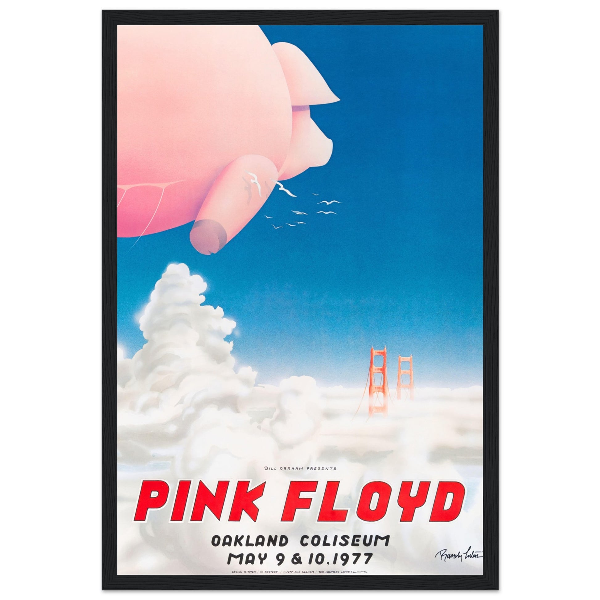 Own a piece of rock history with this Pink Floyd Oakland 1977 concert poster! Perfect for collectors & music lovers. Shop now for classic rock wall art!