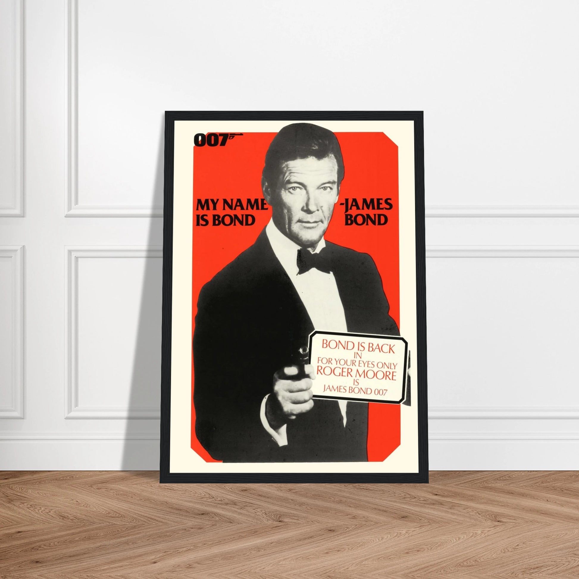 Celebrate one of the most iconic Bond films with this limited edition James Bond 007 "For Your Eyes Only" poster, featuring the charismatic Roger Moore. Designed with striking original artwork, this poster brings the intrigue and action of the 1981 classic straight to your walls. A must-have for movie poster collectors, Bond aficionados, and lovers of vintage cinema art, this piece adds a touch of elegance and excitement to any space. Printed on premium quality stock with sharp, vibrant detailing, it's a tr