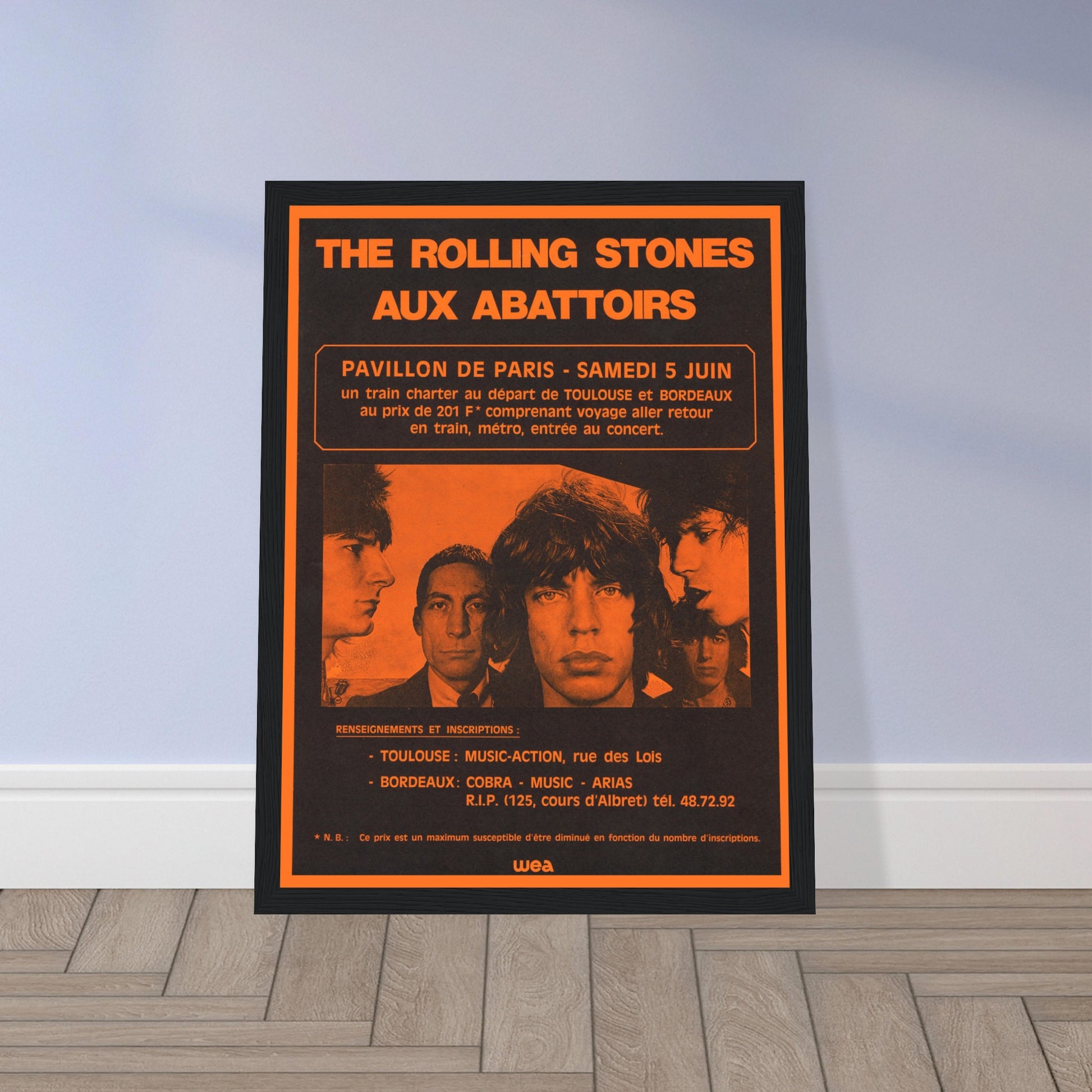 Celebrate rock 'n' roll history with this vintage Rolling Stones concert poster, inspired by legendary tours, bold artwork, and classic band aesthetics. Featuring striking graphics, retro typography, and the unmistakable Stones style, this collector’s print is perfect for fans of classic rock, music memorabilia collectors, and lovers of vintage concert posters. Whether displayed in a music room, bar, or studio, this Rolling Stones wall art captures the energy of their legendary performances. Order now and o