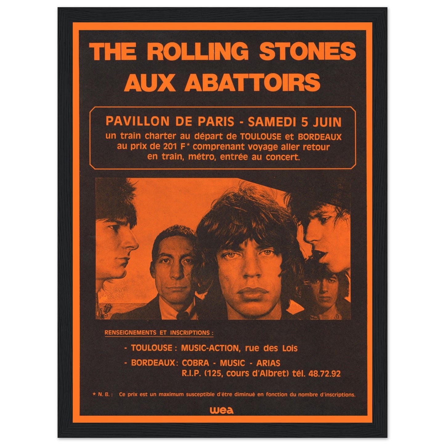 Celebrate rock 'n' roll history with this vintage Rolling Stones concert poster, inspired by legendary tours, bold artwork, and classic band aesthetics. Featuring striking graphics, retro typography, and the unmistakable Stones style, this collector’s print is perfect for fans of classic rock, music memorabilia collectors, and lovers of vintage concert posters. Whether displayed in a music room, bar, or studio, this Rolling Stones wall art captures the energy of their legendary performances. Order now and o