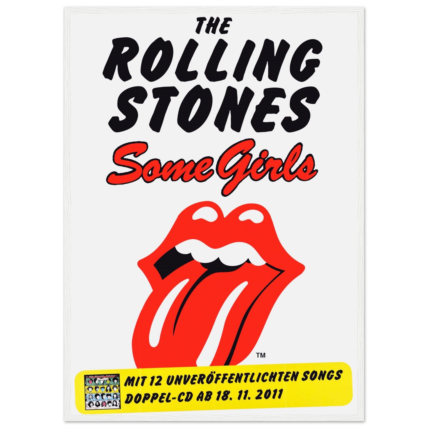Vintage wall art featuring The Rolling Stones in concert, perfect for music rooms, studios, or retro home decor.