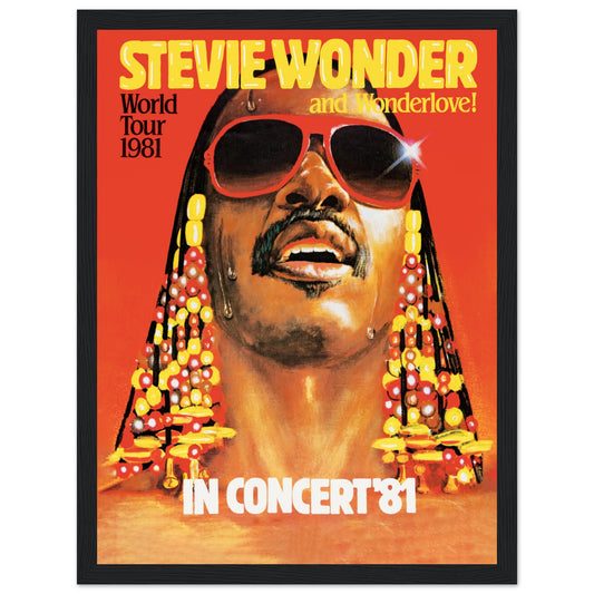 Step into the world of soul music with this vintage Stevie Wonder concert poster, showcasing the timeless talent of the Motown legend. Known for his hits like "Superstition," "Isn't She Lovely," and "Sir Duke," Stevie Wonder's music changed the landscape of the genre. This classic poster is perfect for soul music lovers, Motown collectors, or anyone looking to add a touch of vintage music art to their home decor. Capture the essence of Stevie Wonder's concert magic and order now to bring home a piece of mus