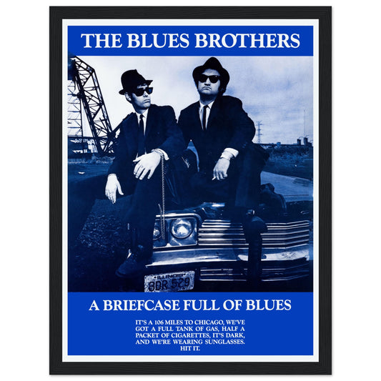 Relive the classic 1980 movie with The Blues Brothers poster! Featuring Dan Aykroyd and John Belushi in their legendary roles, this vintage film poster is perfect for movie lovers, music fans, and collectors. Showcasing the iconic duo, this Blues Brothers wall art captures the essence of blues music, comedy, and 80s pop culture. A must-have for any home theater, music room, or film memorabilia collection.