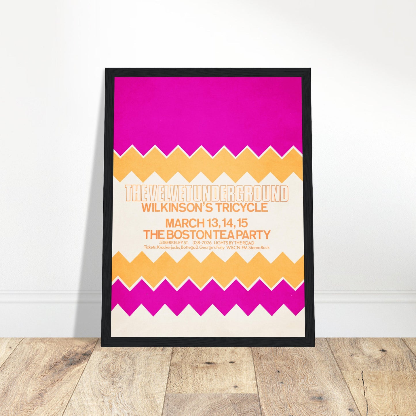 Relive the era of The Velvet Underground with this vintage concert poster, featuring the legendary band fronted by Lou Reed and backed by icons like John Cale, Sterling Morrison, and Moe Tucker. Known for hits like "Heroin," "Venus in Furs," and "Sweet Jane," this retro rock print is perfect for classic rock fans, collectors of 60s and 70s music posters, and lovers of underground art. Whether for your home, music room, or studio, this Velvet Underground wall art is a must-have. Order now and bring the avant