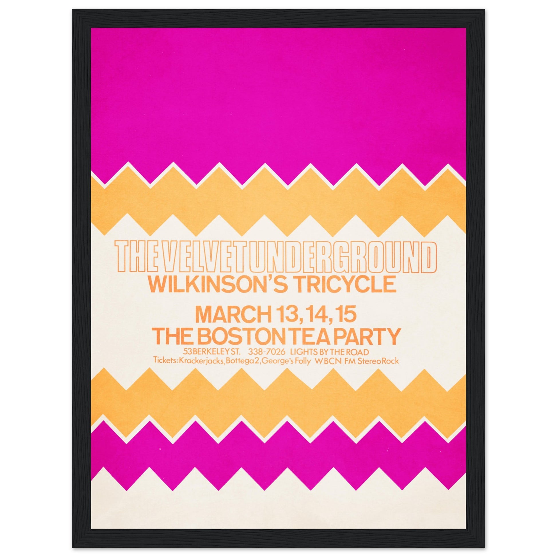 Relive the era of The Velvet Underground with this vintage concert poster, featuring the legendary band fronted by Lou Reed and backed by icons like John Cale, Sterling Morrison, and Moe Tucker. Known for hits like "Heroin," "Venus in Furs," and "Sweet Jane," this retro rock print is perfect for classic rock fans, collectors of 60s and 70s music posters, and lovers of underground art. Whether for your home, music room, or studio, this Velvet Underground wall art is a must-have. Order now and bring the avant