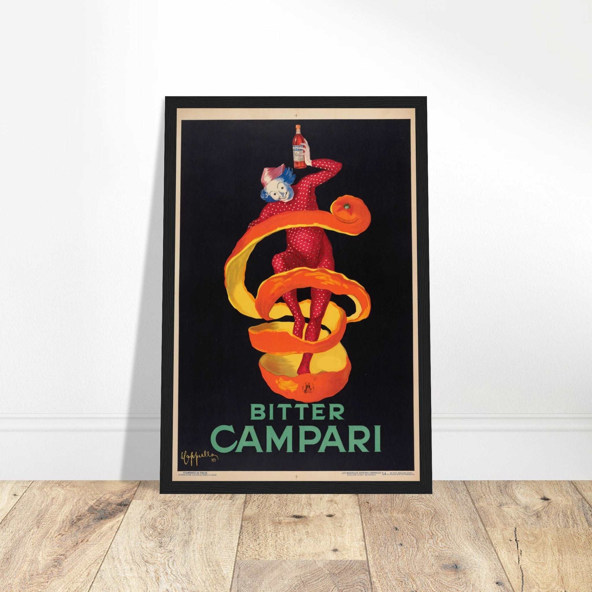 Add a touch of Italian elegance with this Bitter Campari illustration poster, celebrating the iconic aperitif in stunning vintage advertising art. Featuring bold colors and classic Campari branding, this piece is perfect for bar decor, kitchen walls, cocktail lounges, and collectors of retro liquor ads. Inspired by Italian art nouveau and 20th-century design, this Campari poster brings timeless style to any space. Order now and elevate your home with authentic vintage Italian flair