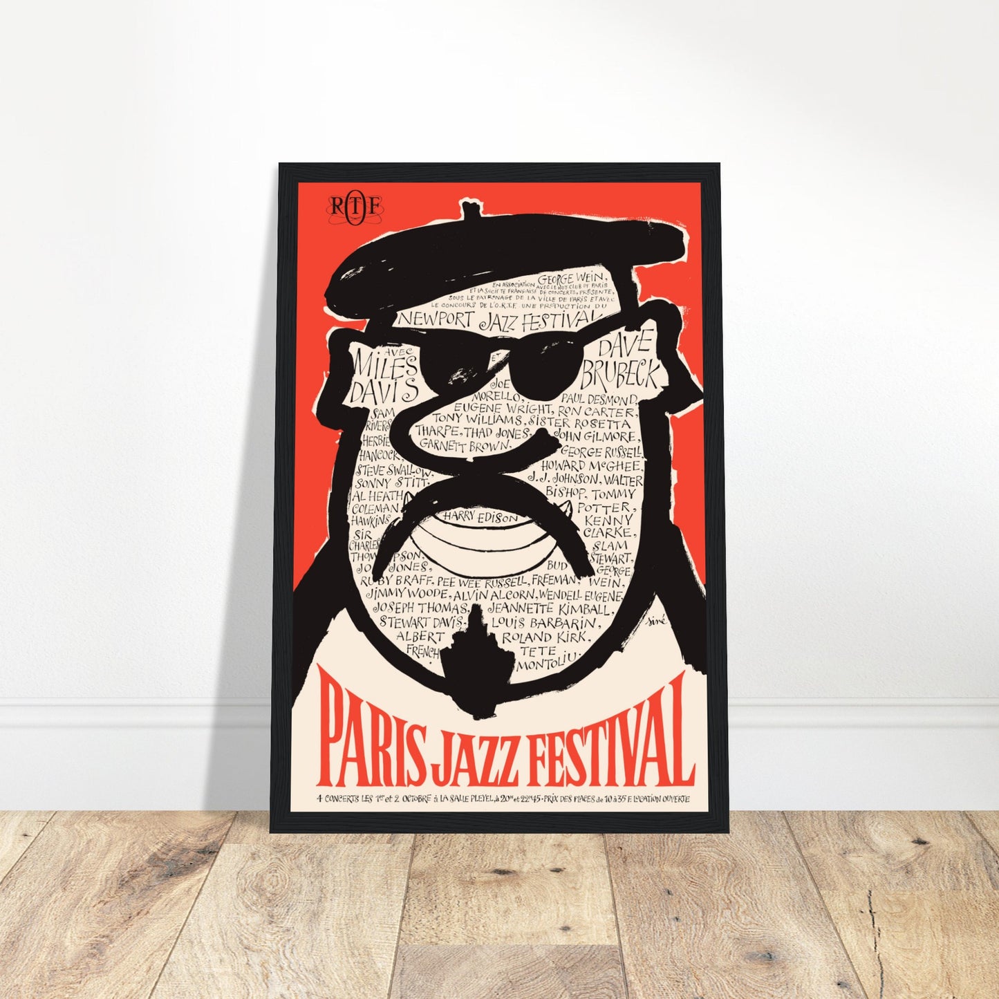 Celebrate the legends of jazz with this Paris Jazz Festival poster, featuring two of the most influential musicians in jazz history: Miles Davis and Dave Brubeck. This vintage print captures the essence of the 1970s jazz scene, perfect for jazz lovers, music collectors, and anyone who appreciates iconic performances. Whether displayed in a home music room, studio, or jazz-themed bar, this Paris Jazz Festival poster brings the energy of a historic concert to your walls. Order today and own a piece of jazz hi