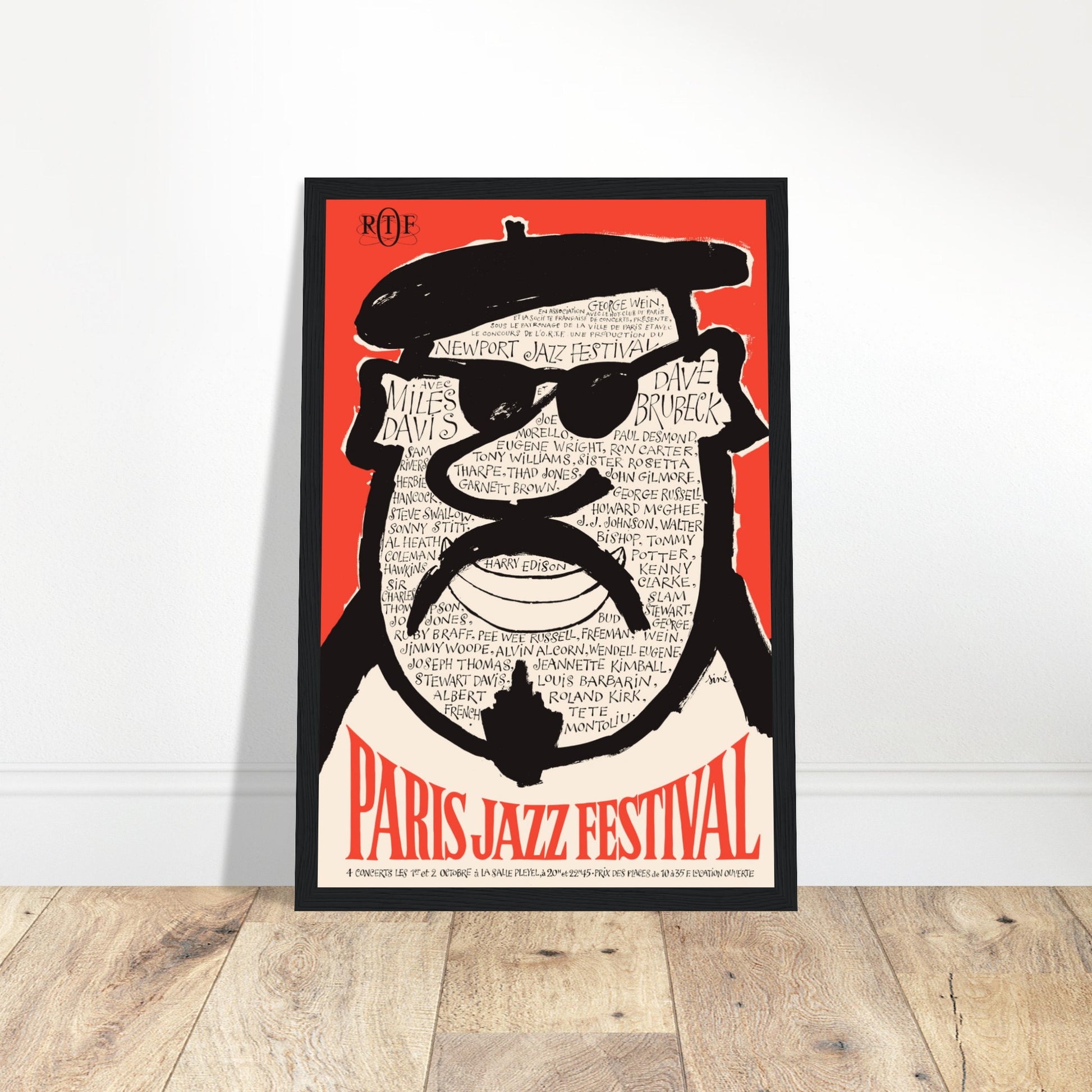 Celebrate the legends of jazz with this Paris Jazz Festival poster, featuring two of the most influential musicians in jazz history: Miles Davis and Dave Brubeck. This vintage print captures the essence of the 1970s jazz scene, perfect for jazz lovers, music collectors, and anyone who appreciates iconic performances. Whether displayed in a home music room, studio, or jazz-themed bar, this Paris Jazz Festival poster brings the energy of a historic concert to your walls. Order today and own a piece of jazz hi
