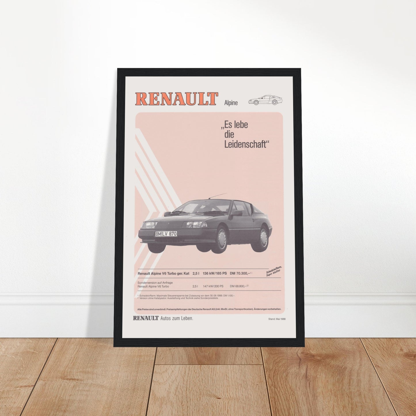 Celebrate French automotive history with this Renault Alpine vintage poster, featuring iconic car design, retro styling, and the essence of classic racing cars. This vintage car art print is perfect for automotive enthusiasts, car collectors, and lovers of retro French design. Whether displayed in a garage, office, or living room, this Renault Alpine wall art adds a touch of vintage racing spirit to any space. Order now and own a piece of automotive history!
