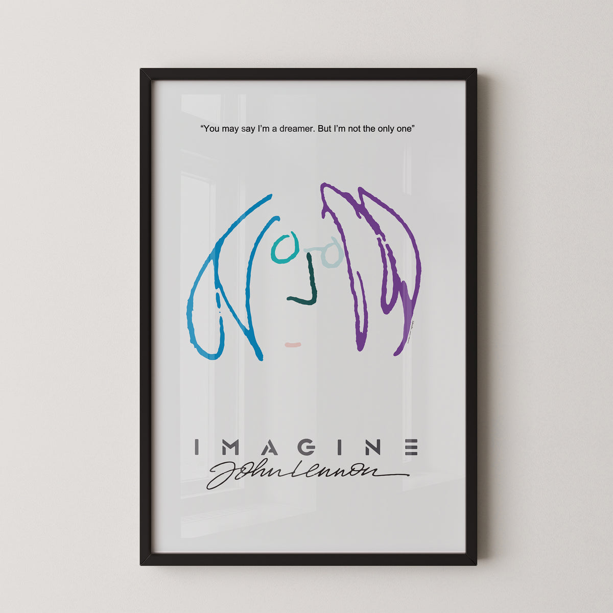 Affiche Imagine de John Lennon – Impression Beatles
