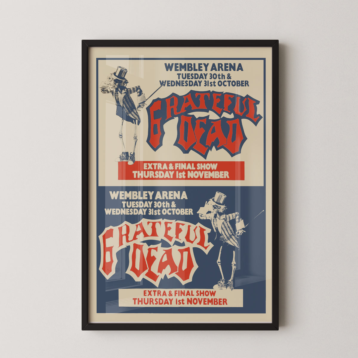Grateful Dead Europe Tour 1990 Poster – Wembley Art
