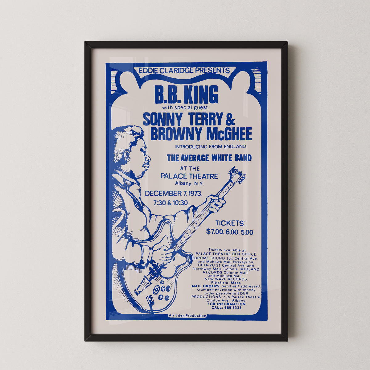 B.B. King Vintage Event Concert Poster