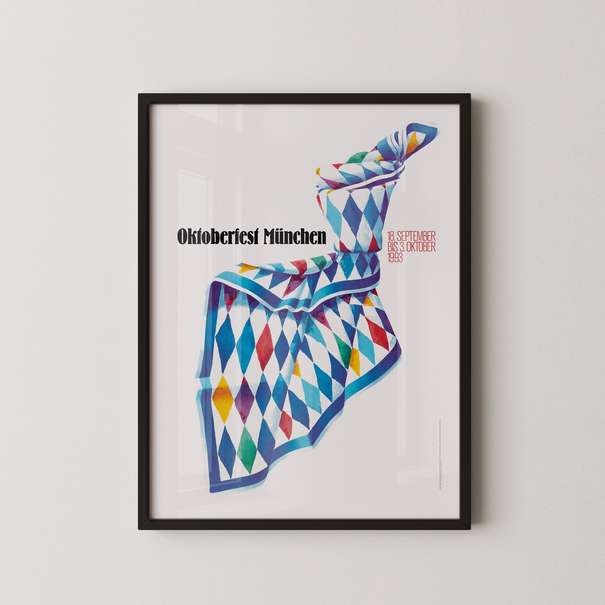 Munich Oktoberfest 1993 Poster – Bavarian Festival Art