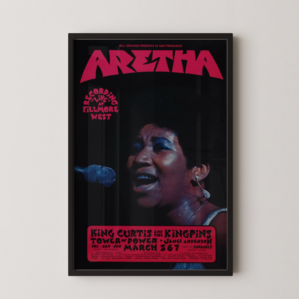 Affiche d'Aretha Franklin - Affiche de concert