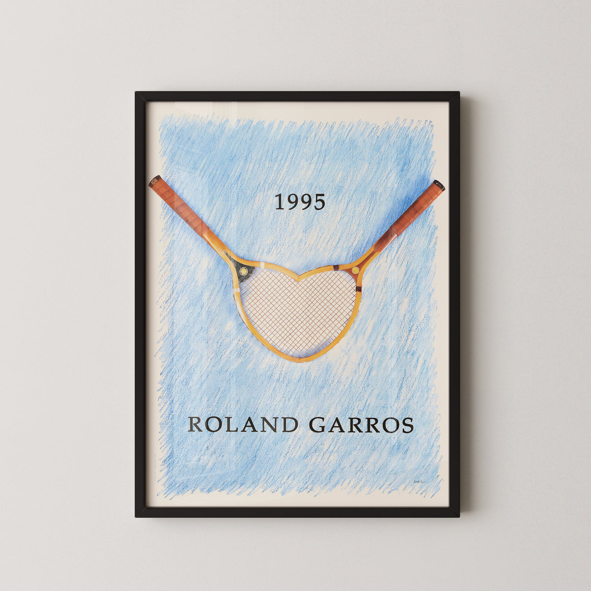 Roland Garros 1995 Poster – Vintage French Open Art